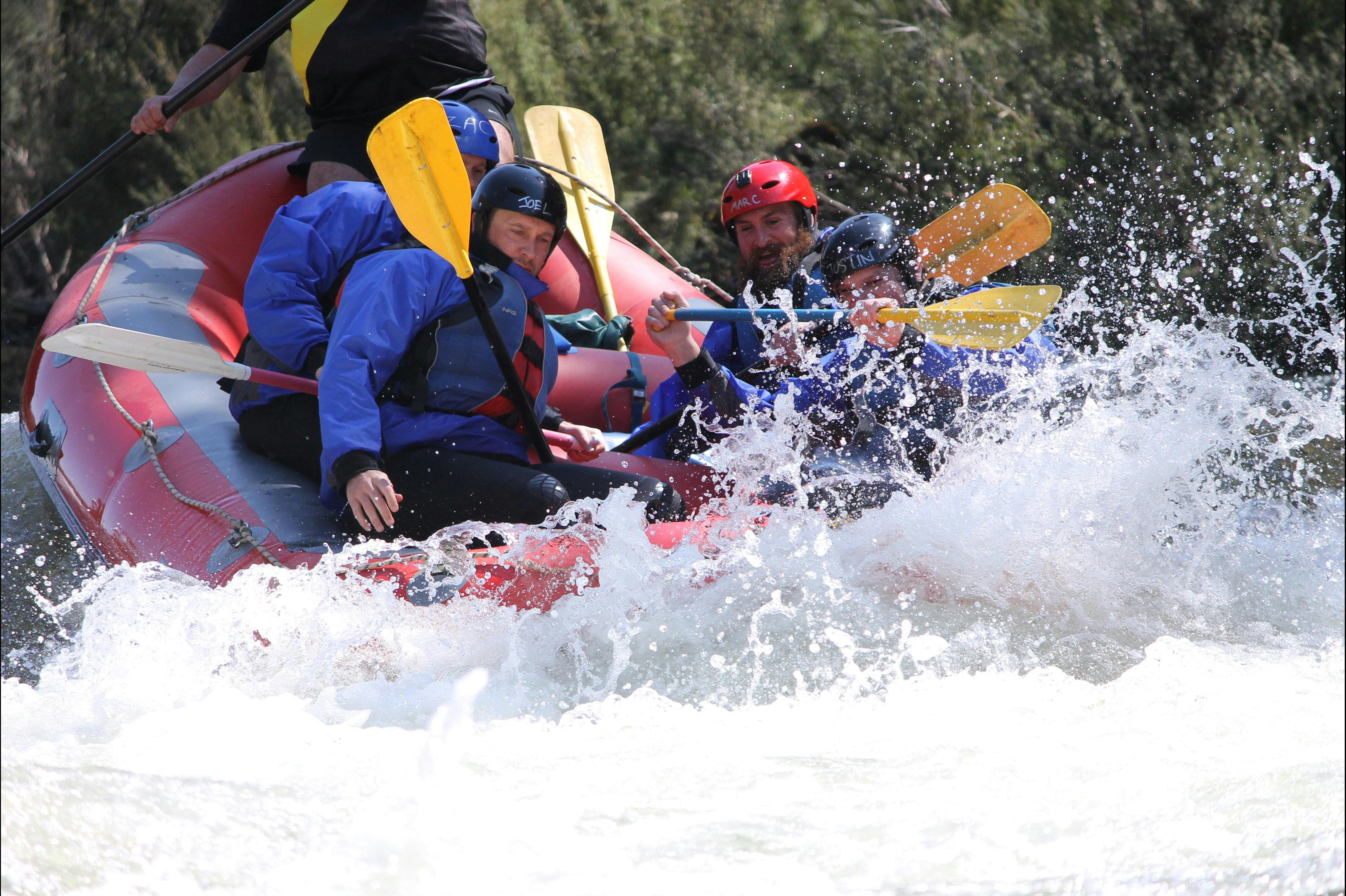 Grand final weekend white water rafting the Mitta river