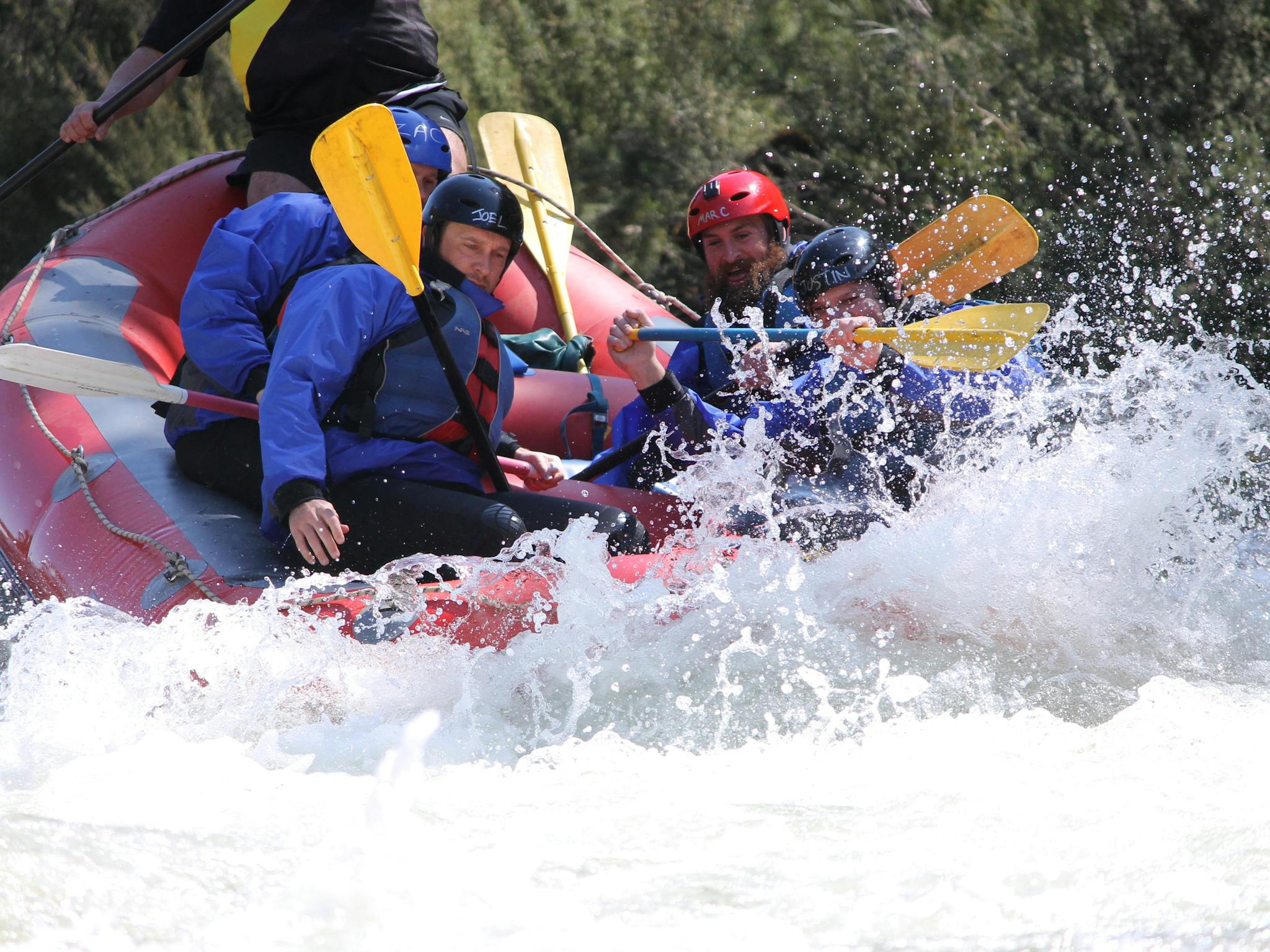 Grand final weekend white water rafting the Mitta river