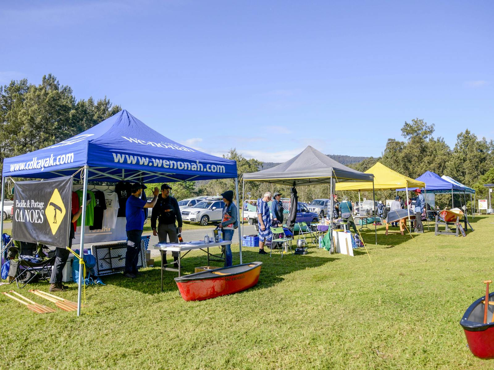 Marquees at the festival