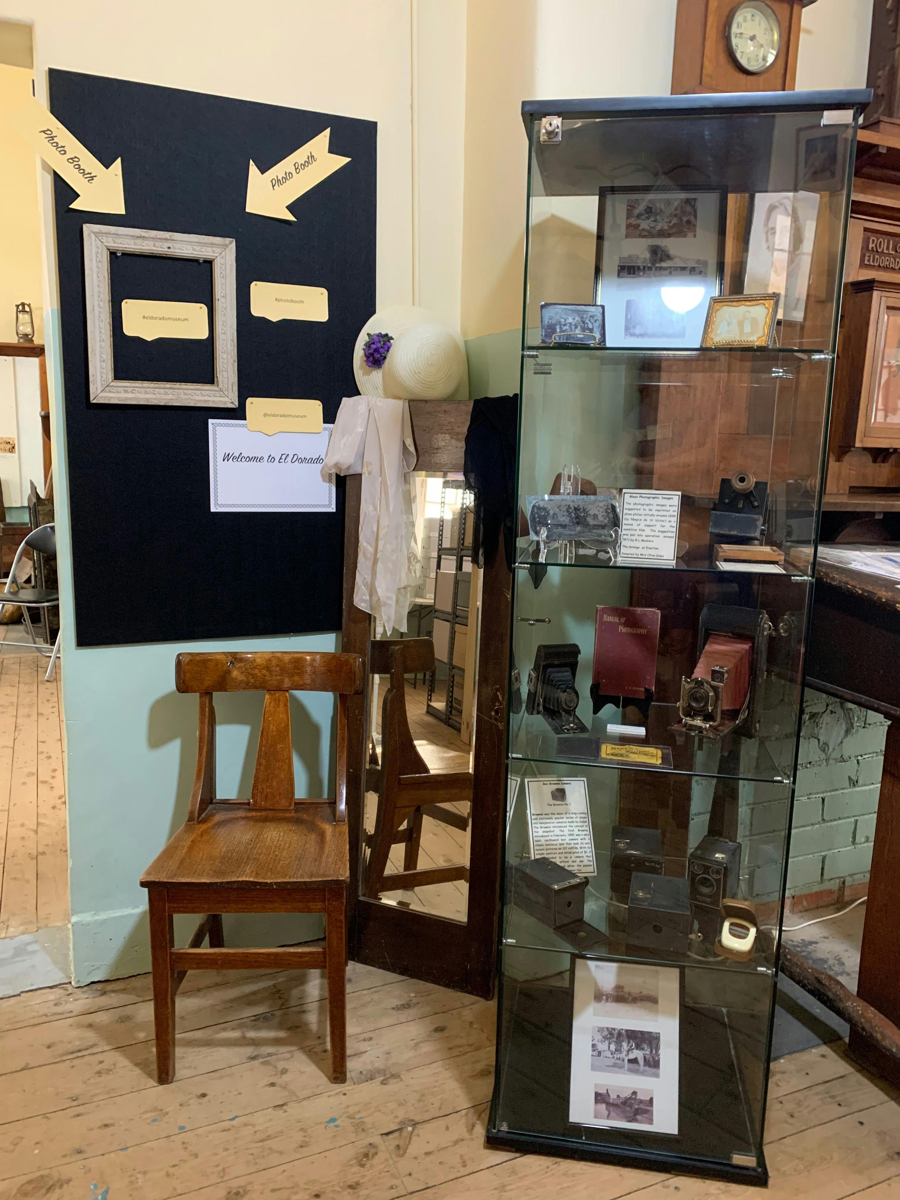 Dress up and have a photo taken in our photo corner