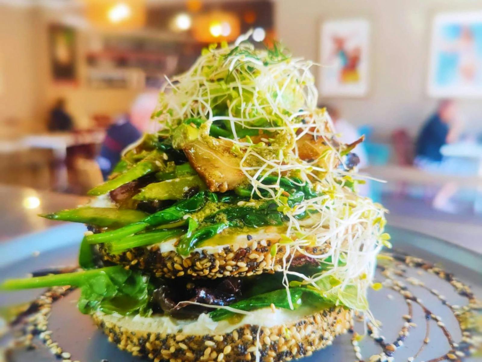 Bellas cafe Parkes loaded bagel