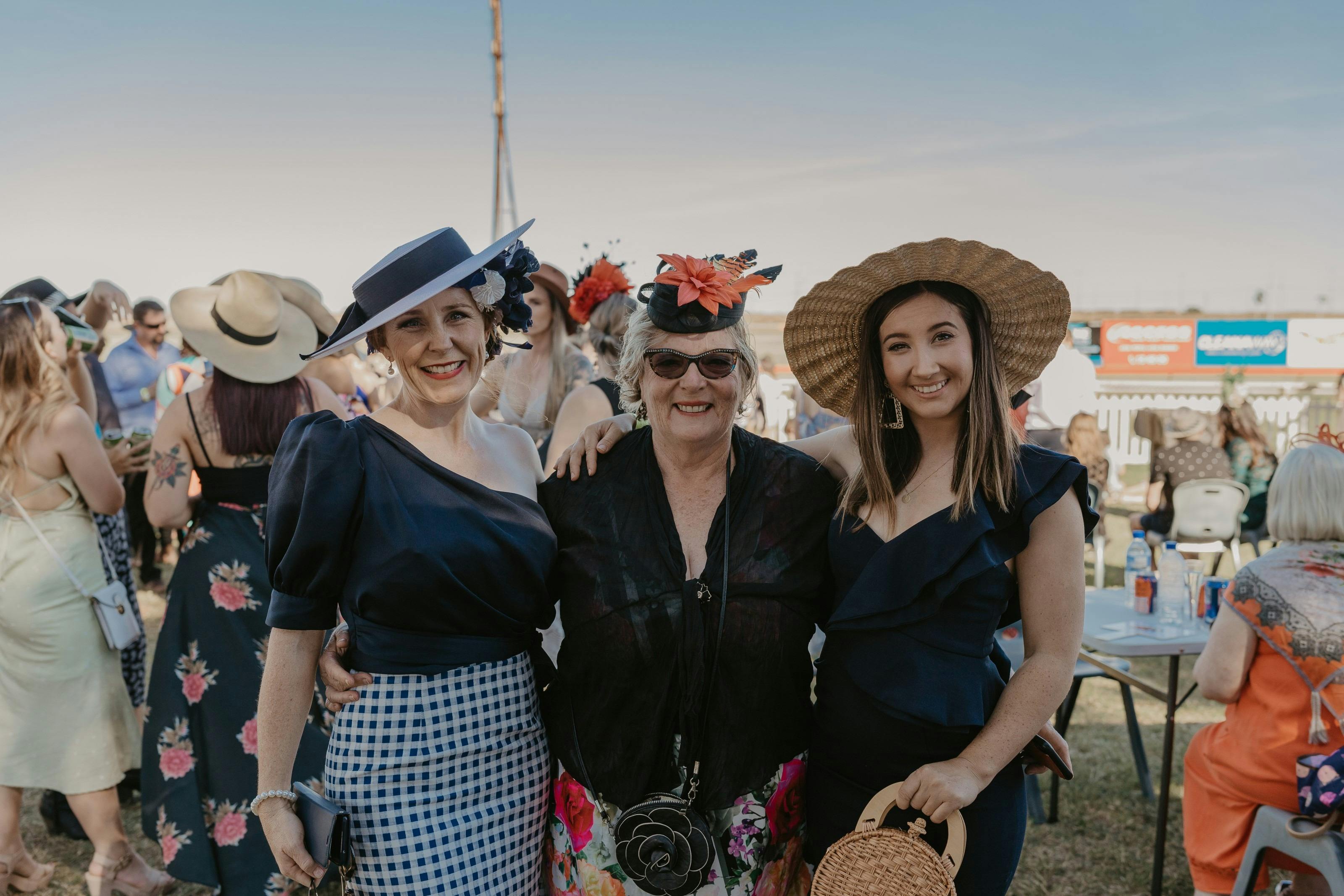 Three Ladies at Port Hedland Turf Club
