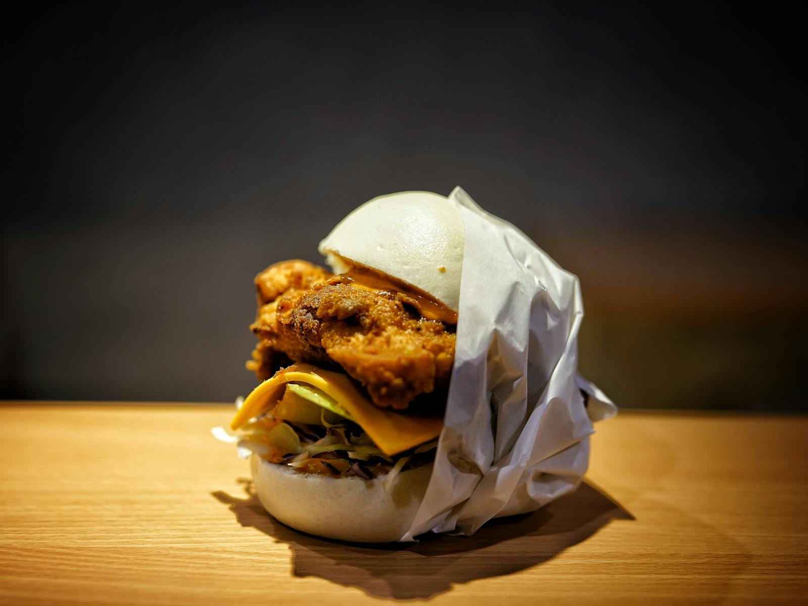 Chicken bao burger