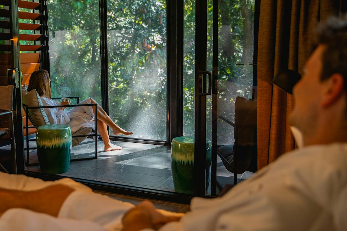 Couple in Lagoon Treehouse at Daintree Ecolodge