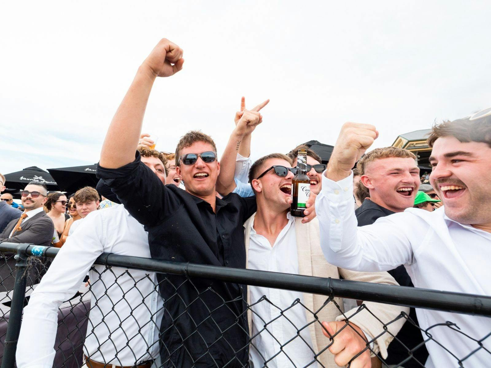 Crowds at Newcastle Racecourse