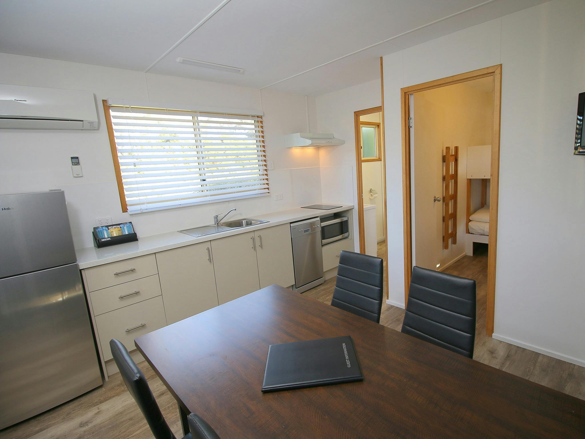 Family Cabin Kitchen and Dining area