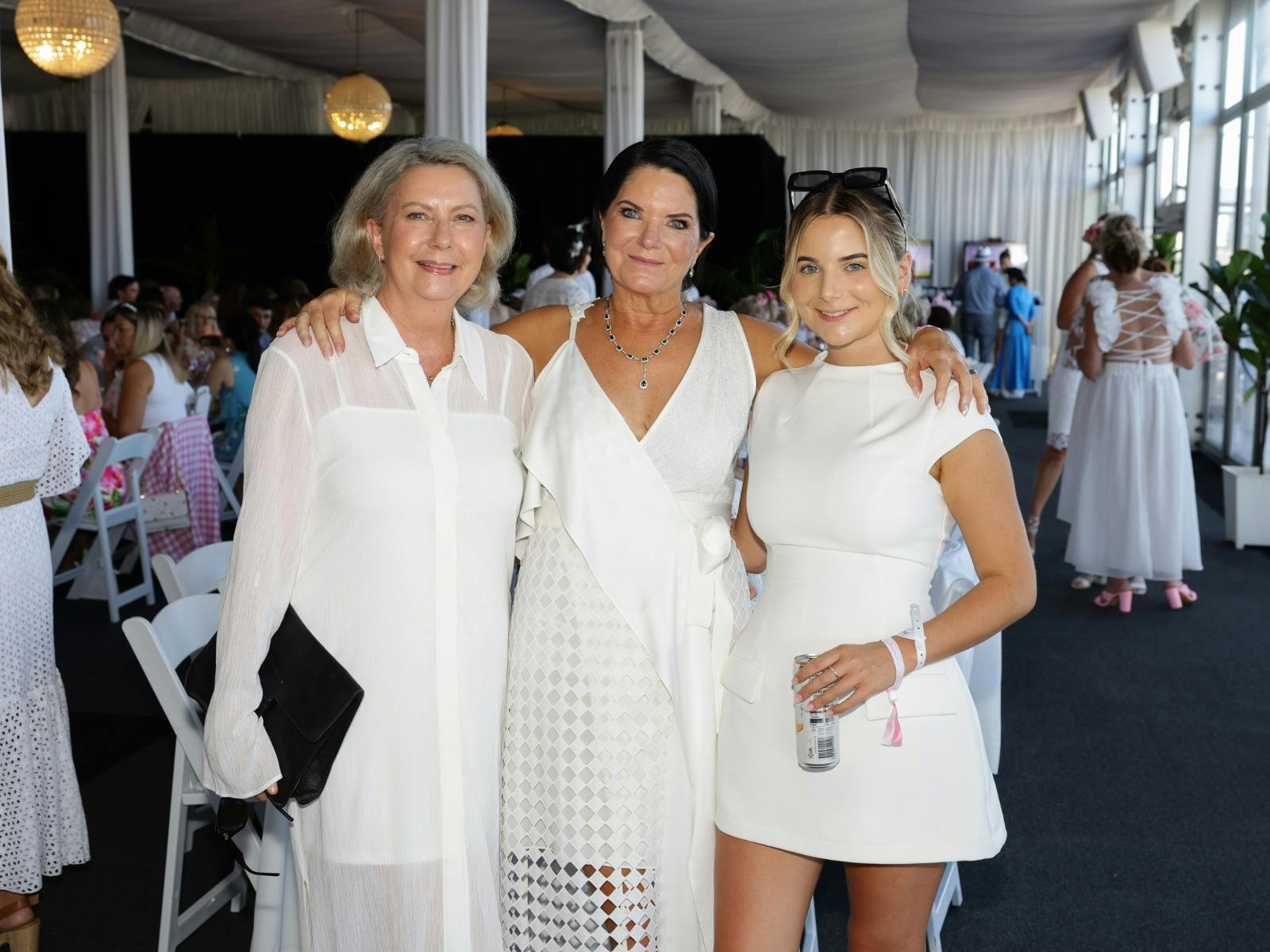 Ladies enjoying Ascot Racecourse