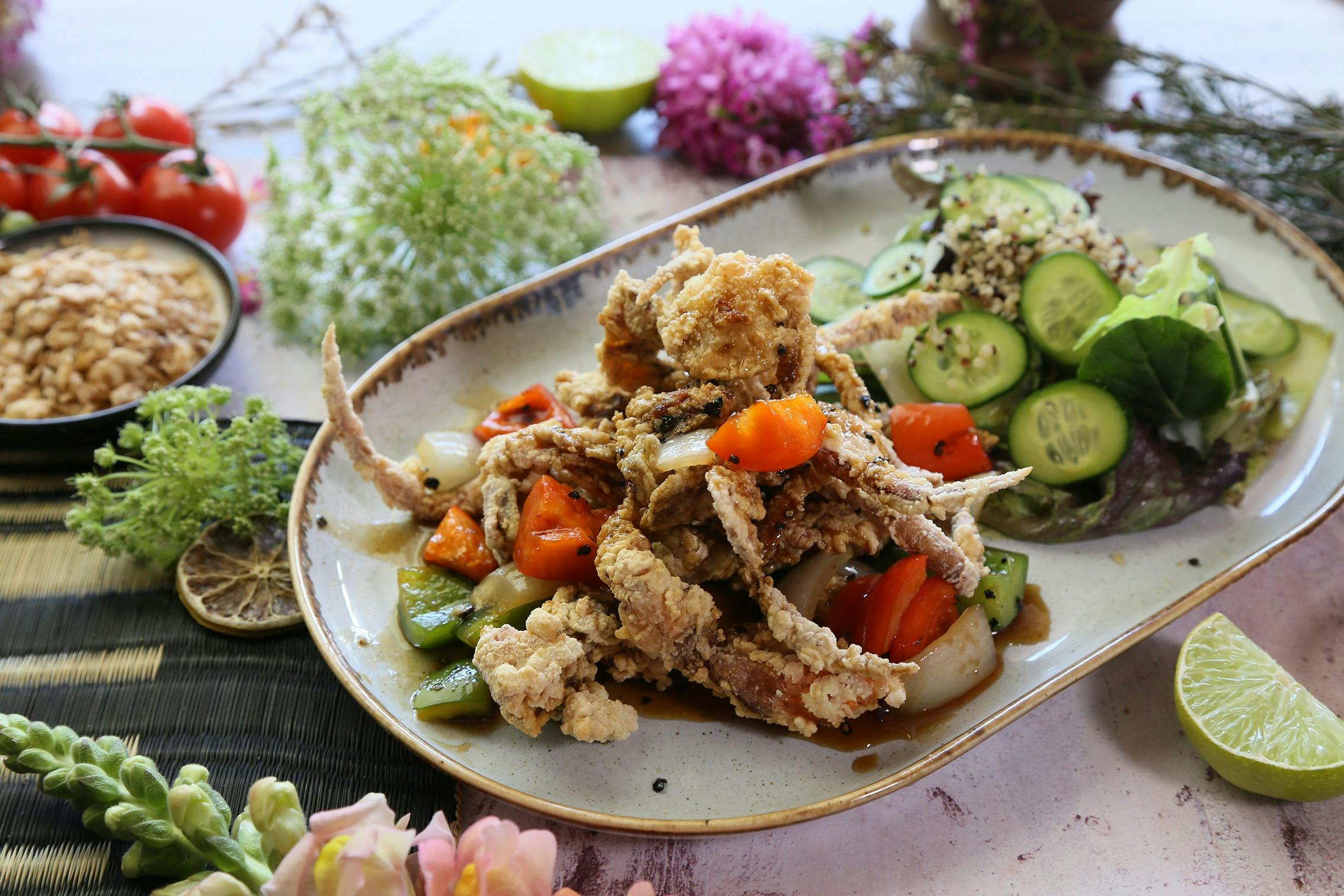 하버 타이의 소프트 쉘 크랩