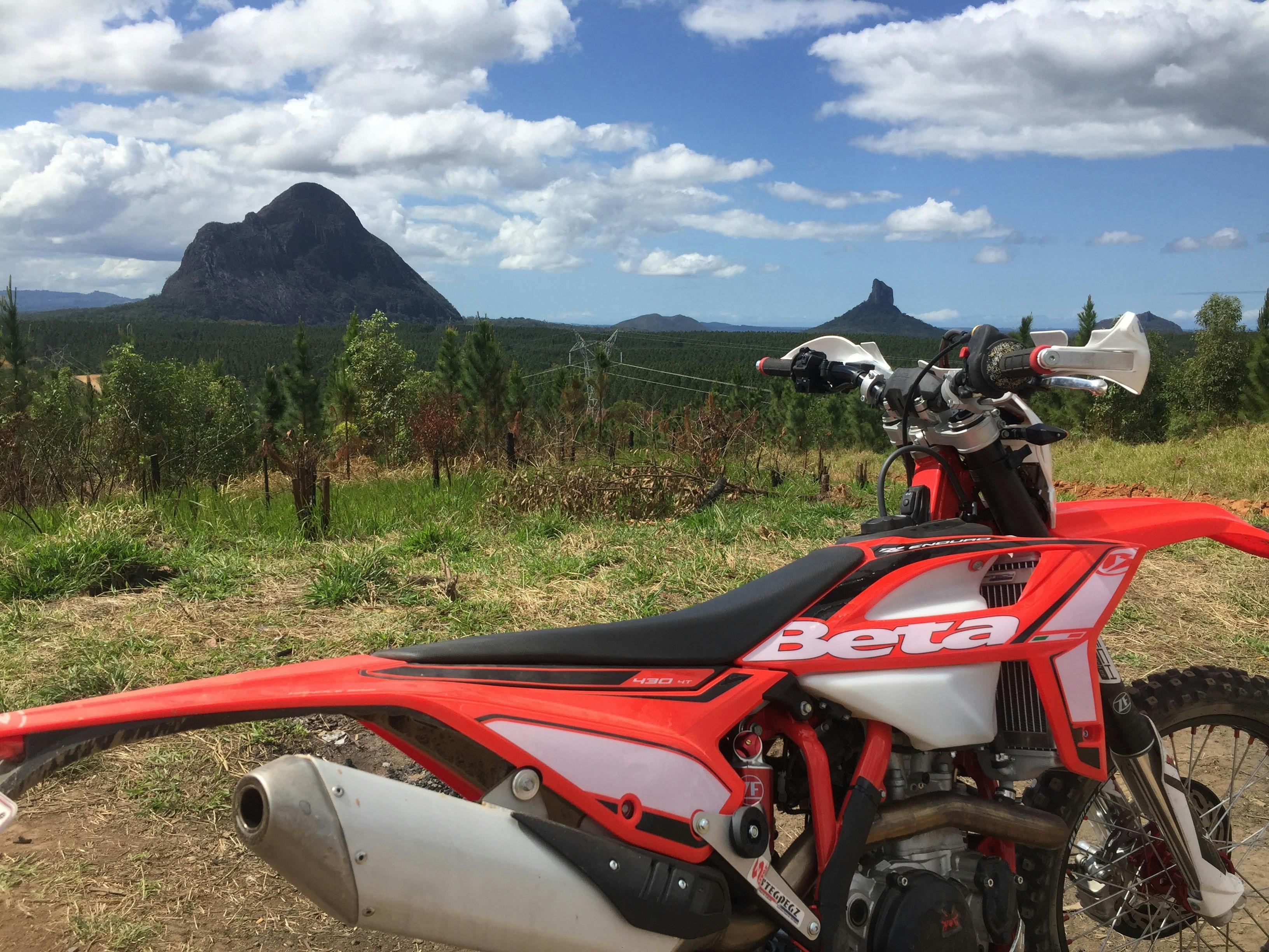 Mt Beerwah, Glass House Mountains adventure by dirt bike