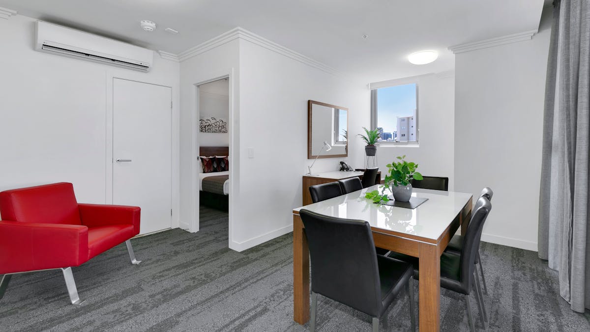 Order room service and enjoy a meal in!