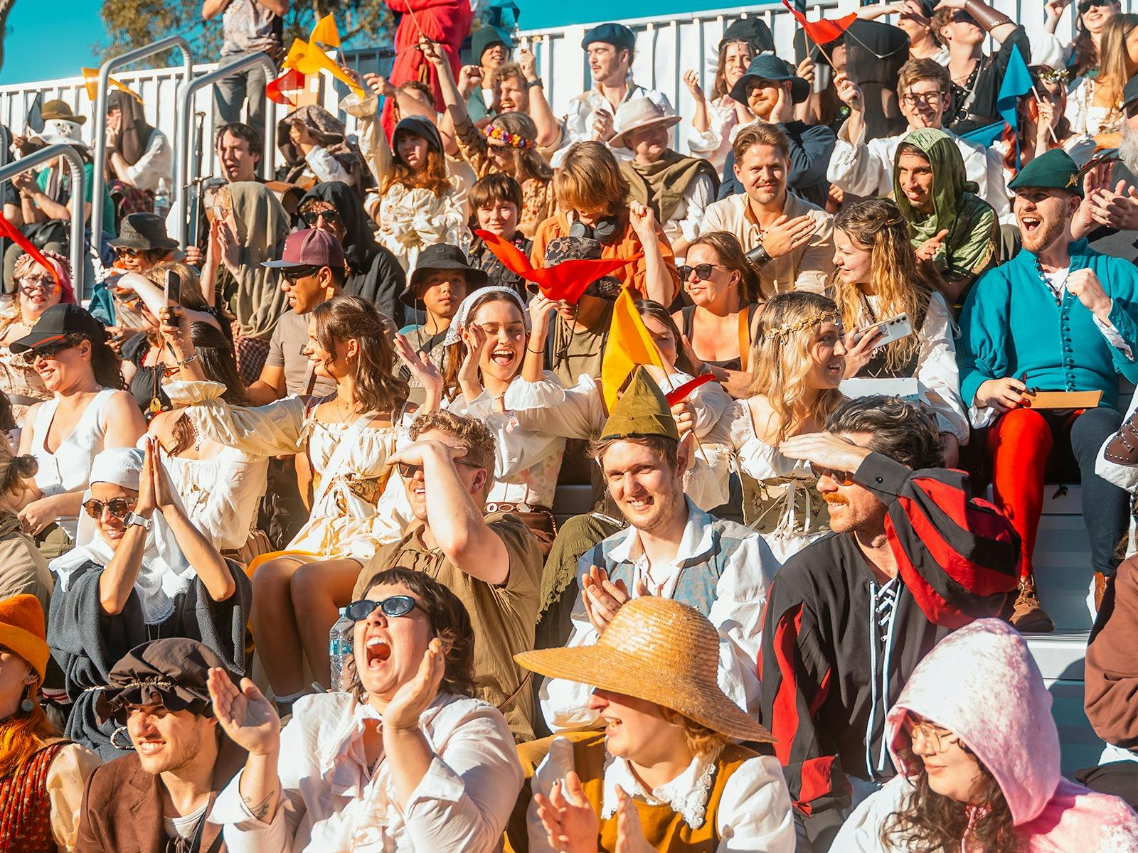 The Grandstands erupt with cheer
