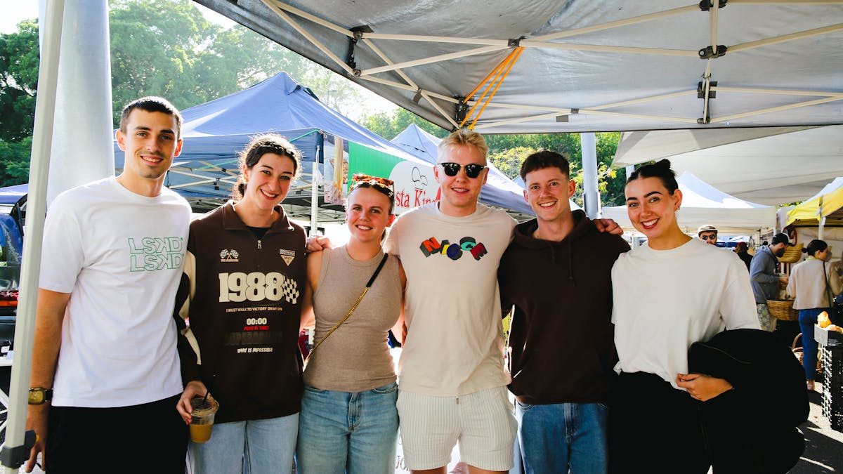customers at the Milton Markets