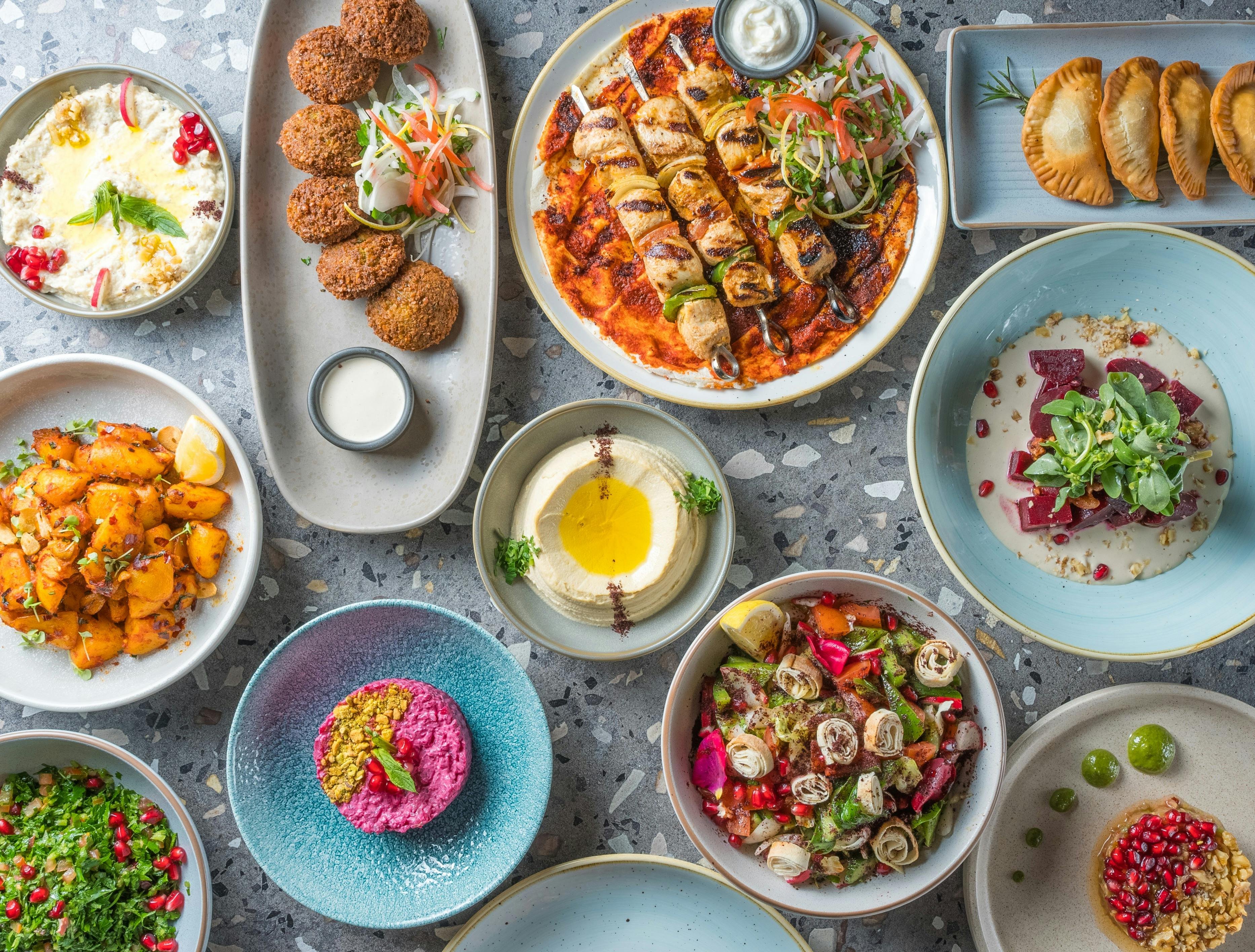 Azima Lebanese restaurant banquet menu - an invitation to feast