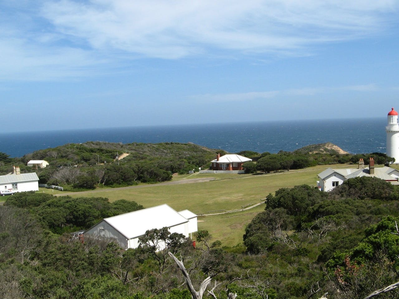 cape schanck lighthouse on far right of image