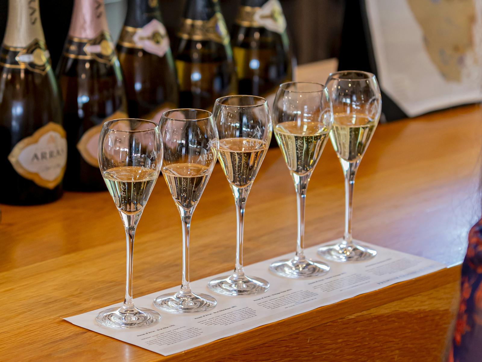 Our premium winemaking explored as part of our Sparkling Masterclass.