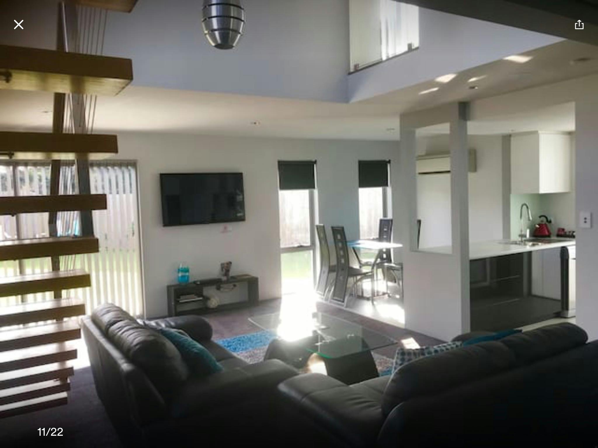 Downstairs lounge area