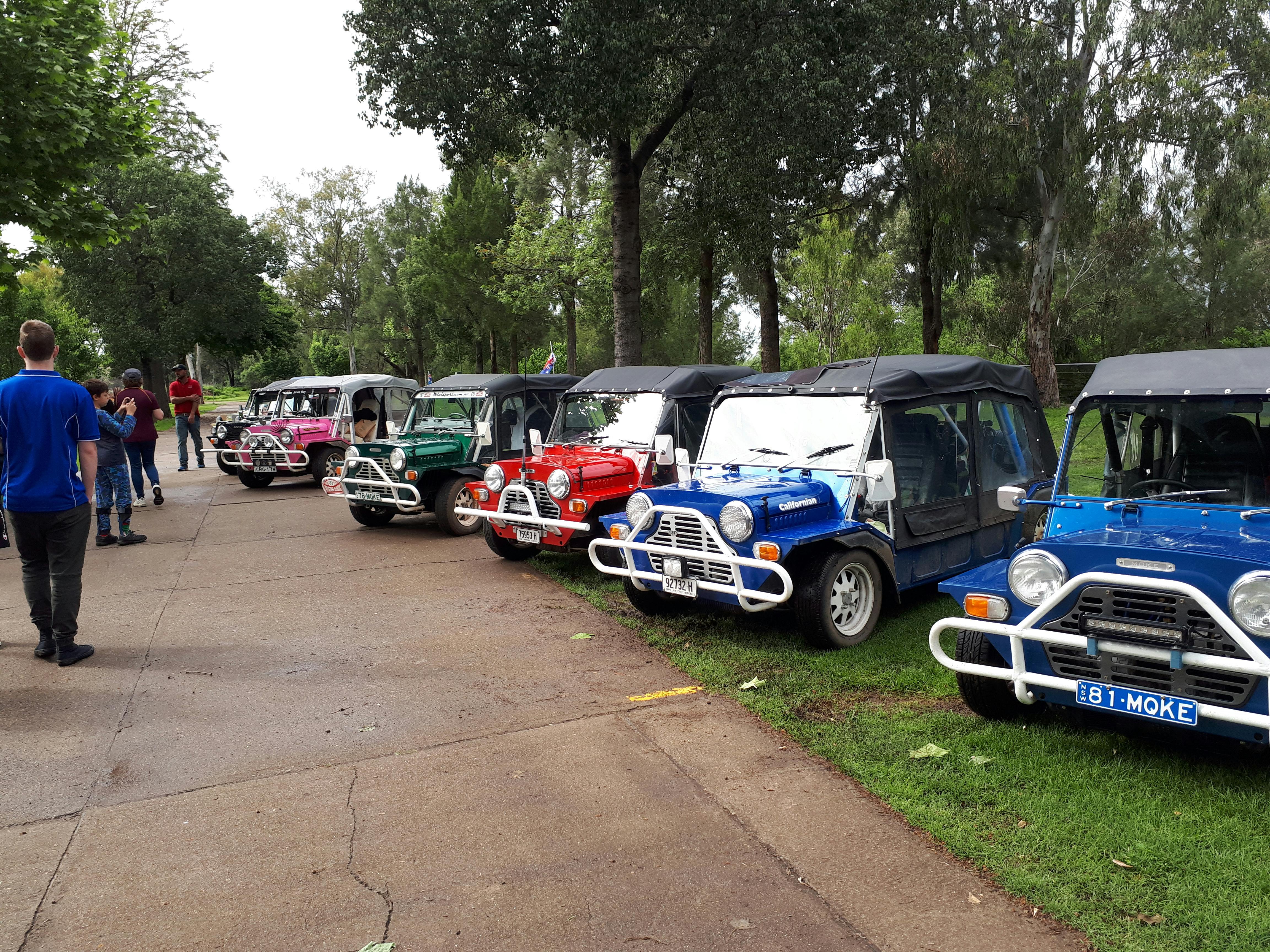 Austin Tourist Park's Village Green becomes Moke Central