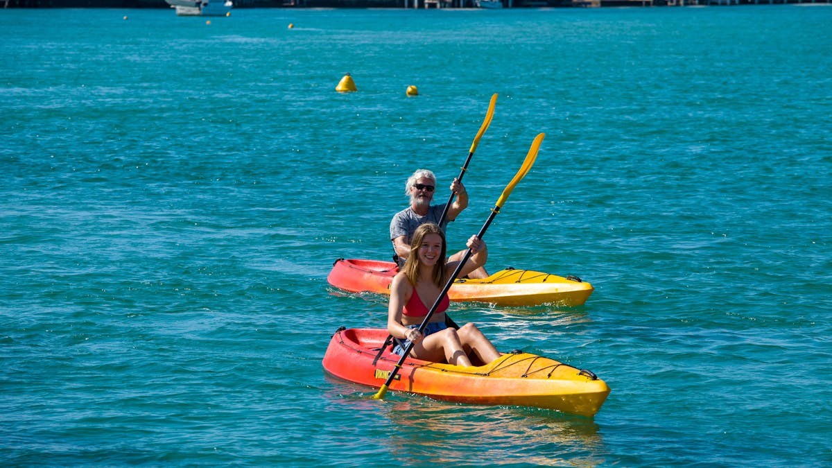 Fun for all the family and only 10 minutes kayak to Bribie Island National Park