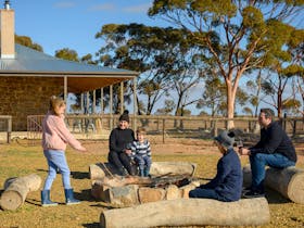 Campfire pit at Mt Scott Homestead