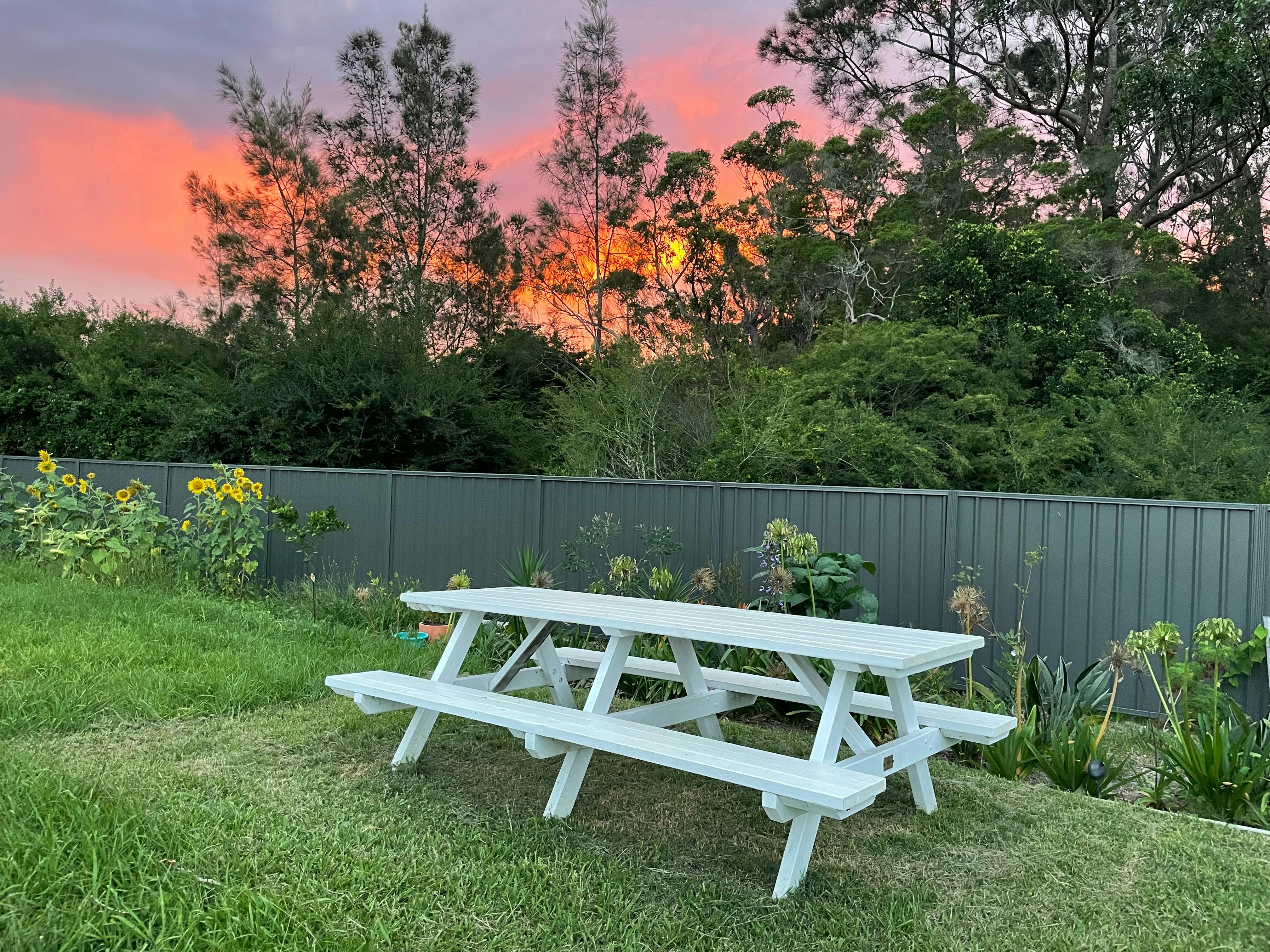 Bench in Garden at Secret Garden Retreat