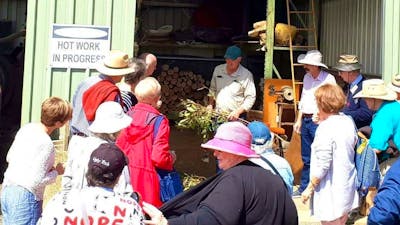 Coach tour eucalyptus oil distillery production and eucalyptus home cleaning product shopping