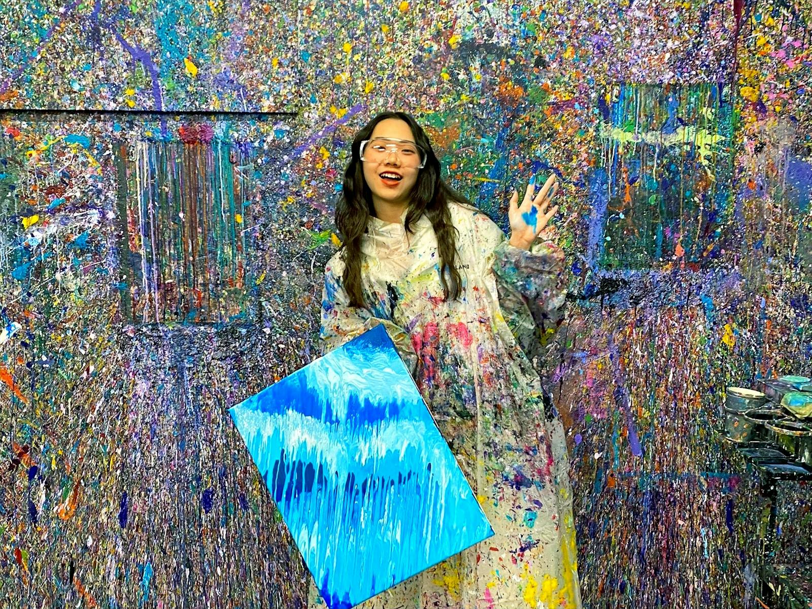 Splatter paint artwork, Kaboo Studio