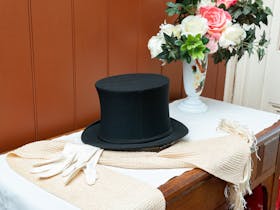 Men's Top Hat and evening gloves