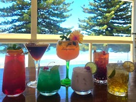 Enjoy delicious Cocktails or Top Shelf Spirits with a view in our Balcony Bar.