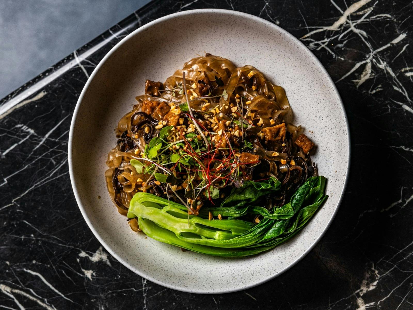 Spicy Dan Dan Noodles (vegan)  Luna Lu Restaurant The Rocks