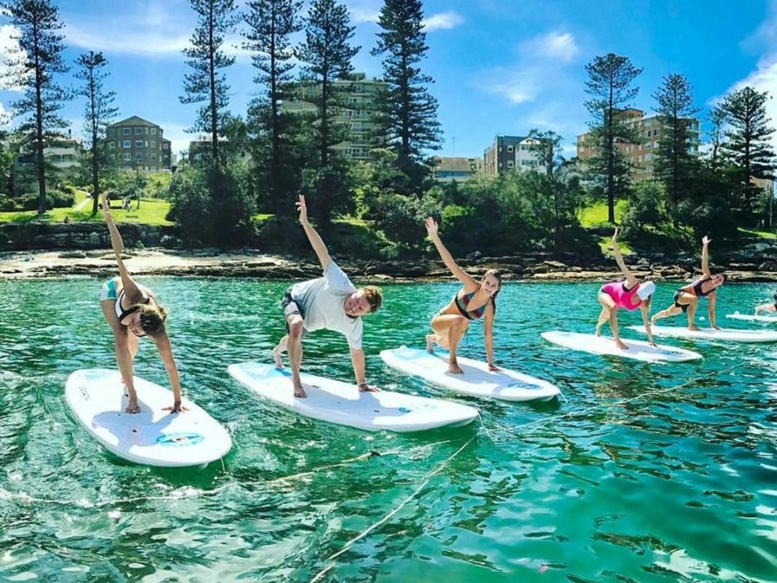 SUP yoga Manly Beach, Sydney
