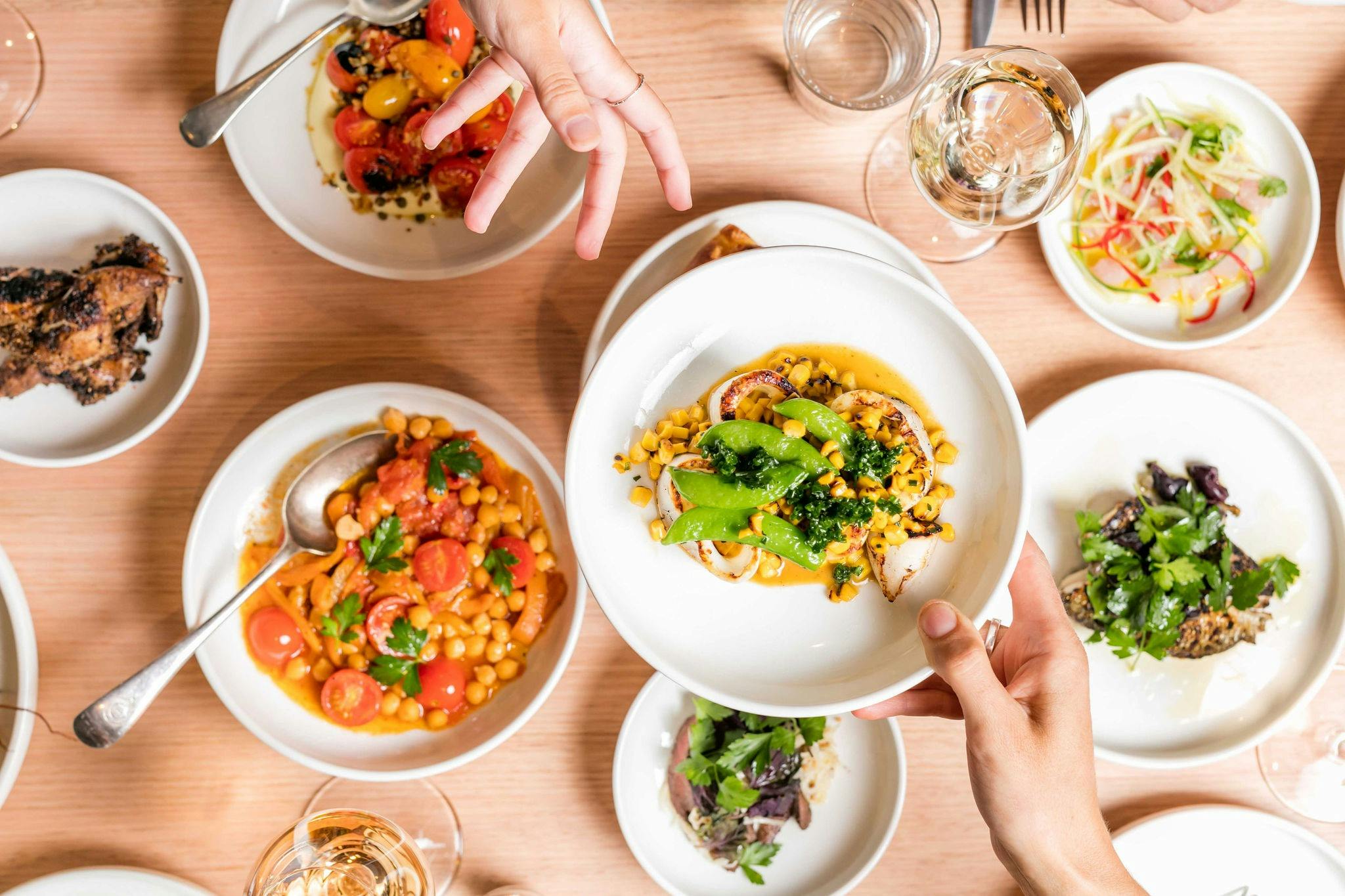 4 or 5 course shared menus available