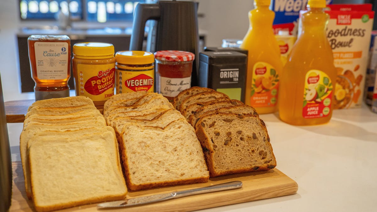 Free continental breakfast at Mackay Adventure Lodge