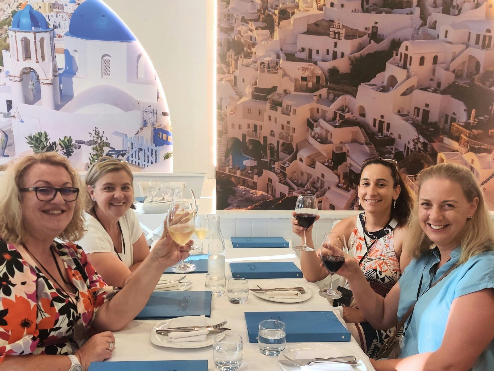 Guests enjoying authentic cuisine with local produce