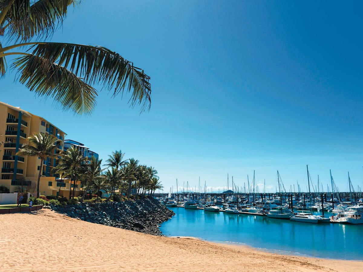 Enjoy waterfront dining at the Mackay Marina