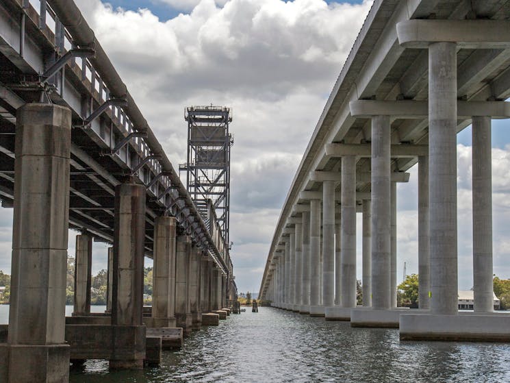 Bridges side by side