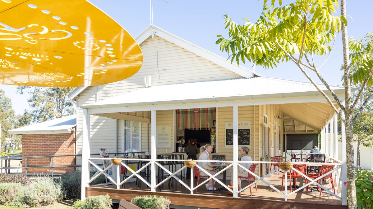 View of a cottage with verandah