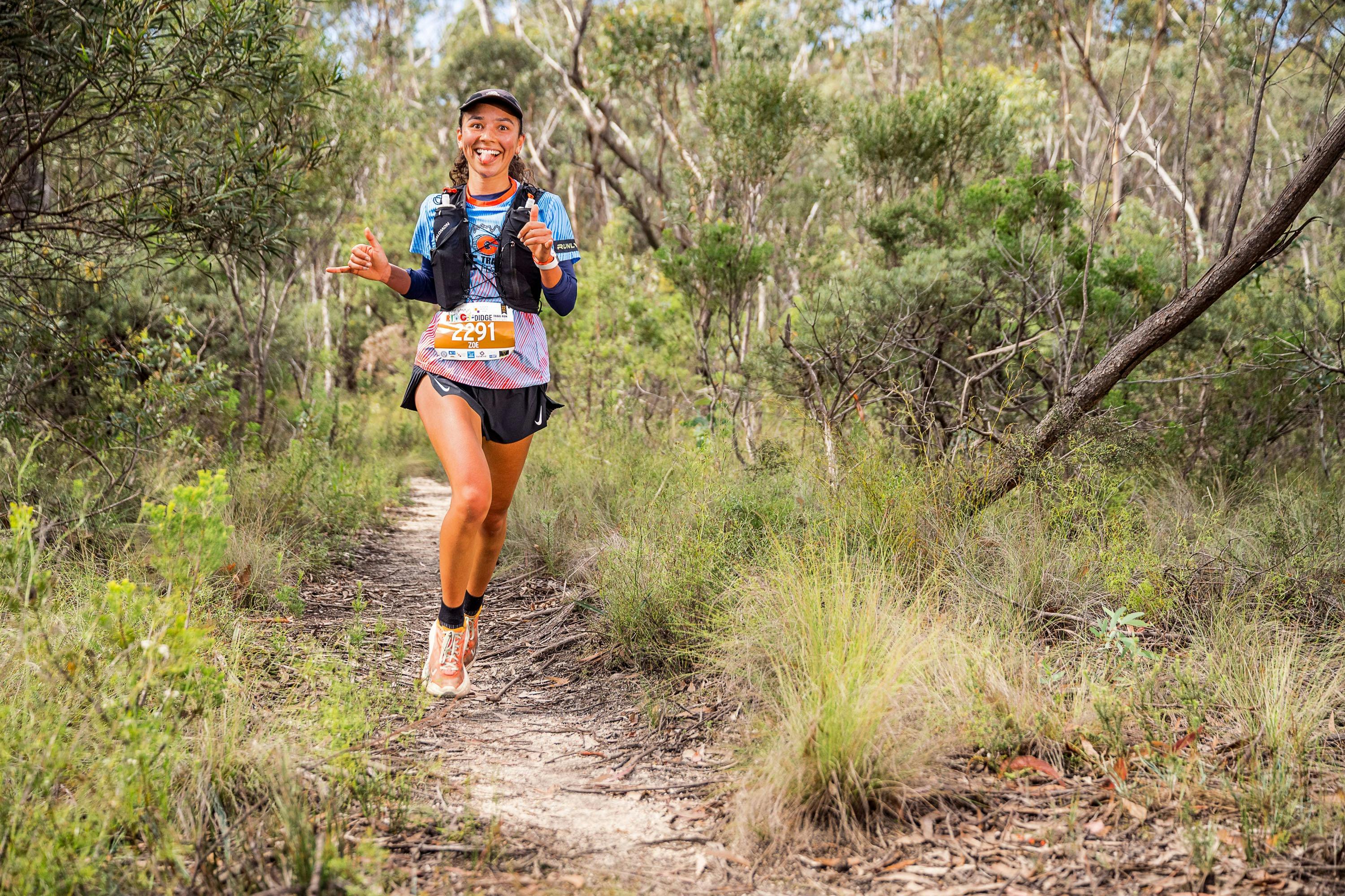 Off road trail running