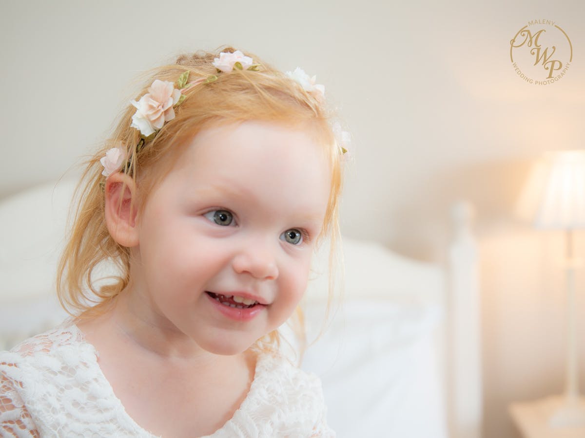 Flower girl wedding at Flaxton Garden Sunshine coast Malenyweddingphotography