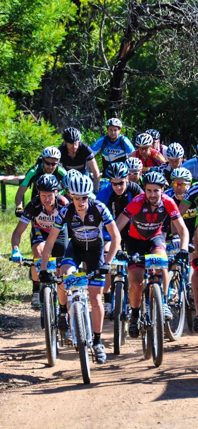 Riders at the annual Tumut MTB event at Tumut MTB Park
