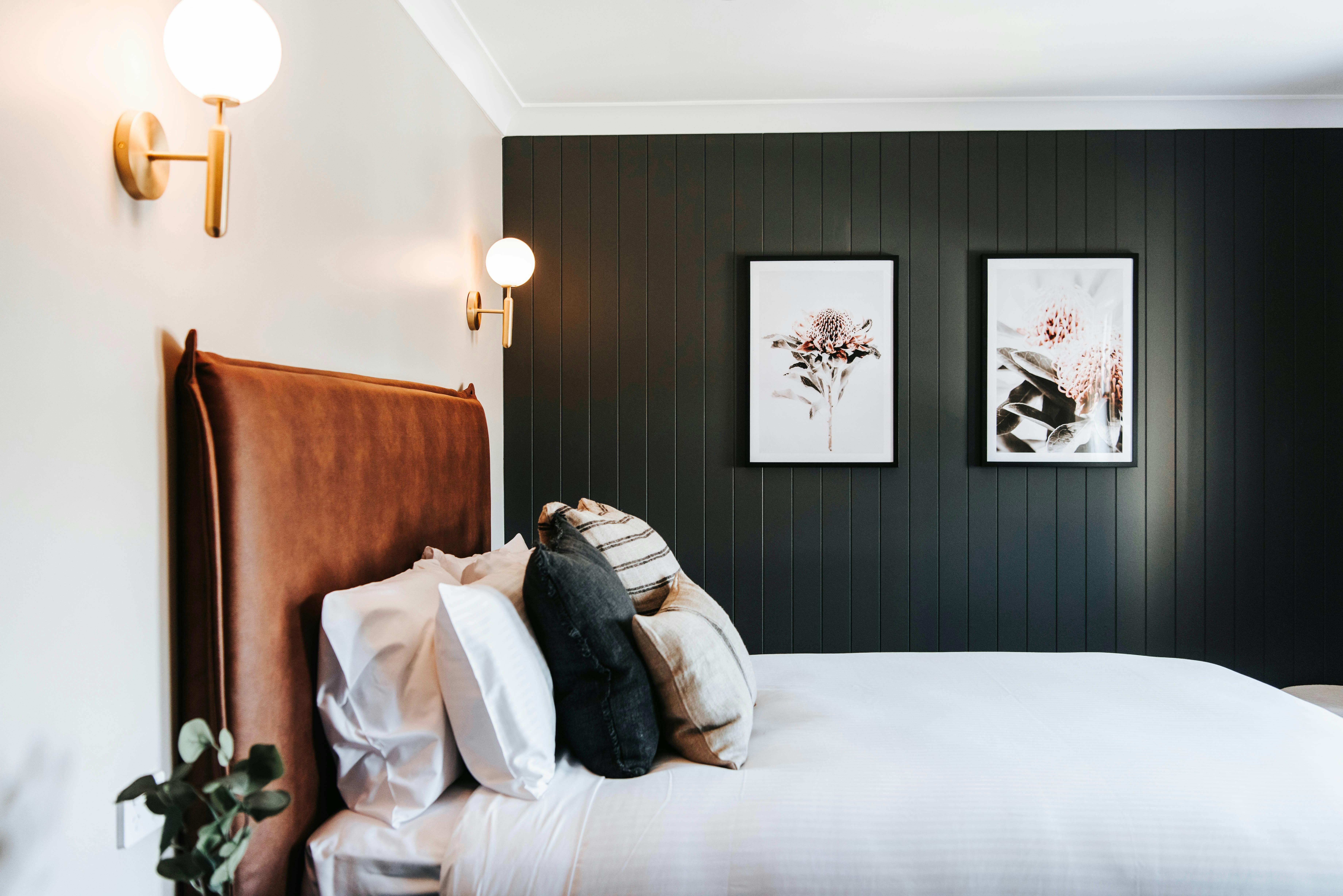 Warm and opulent bedrooms