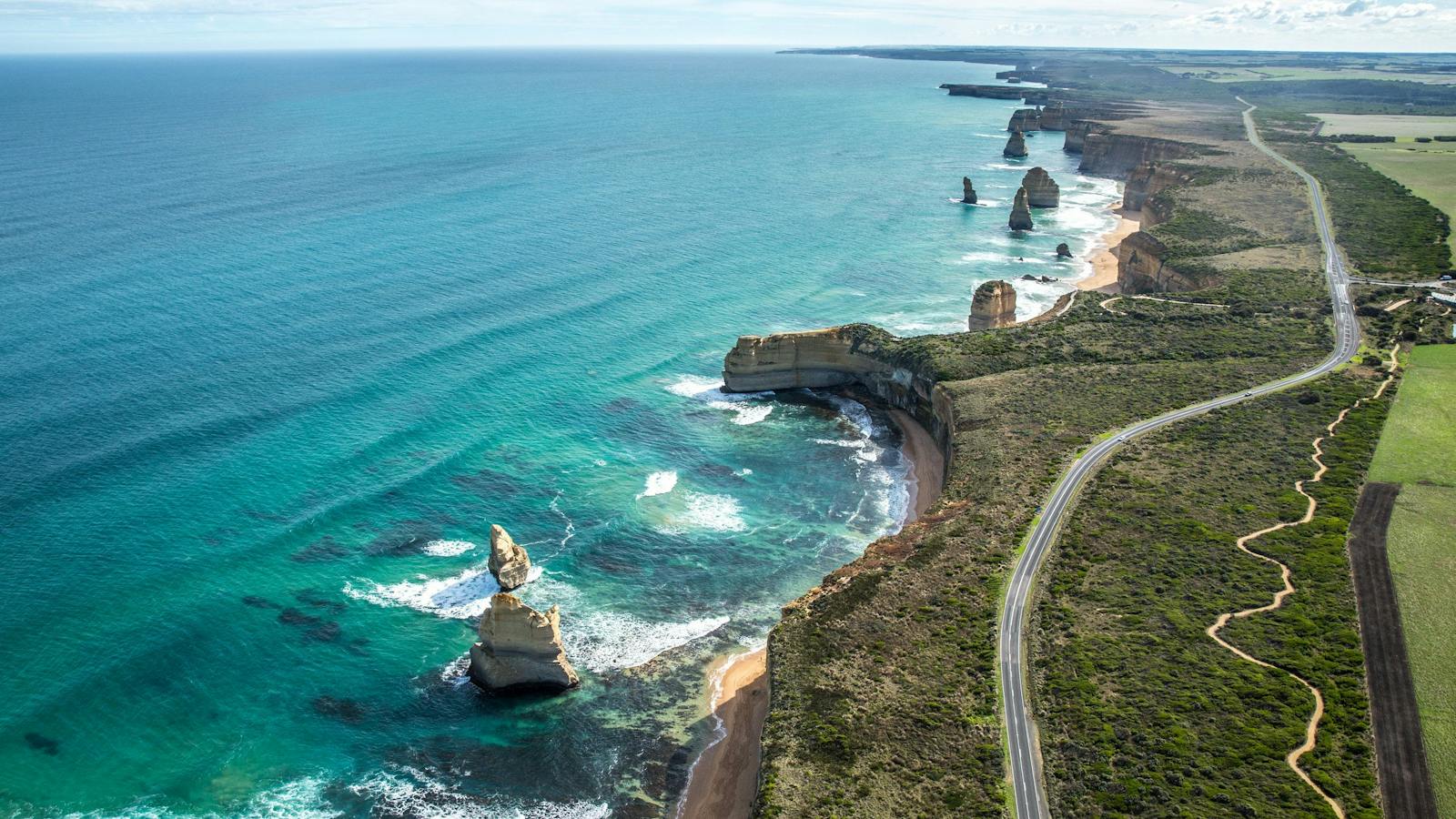 12 Apostles aerial view