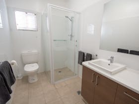 newly renovated bathroom in a 2 bedroom Villa