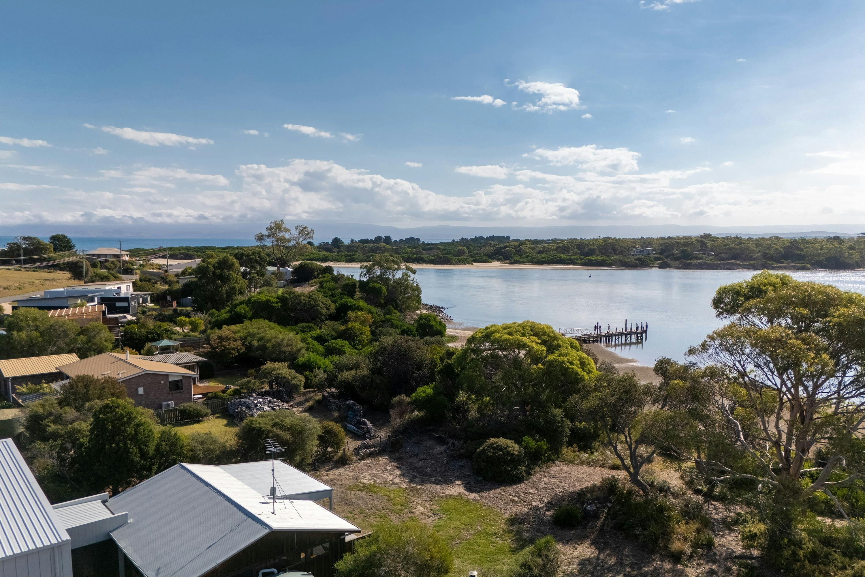 Water views from the house