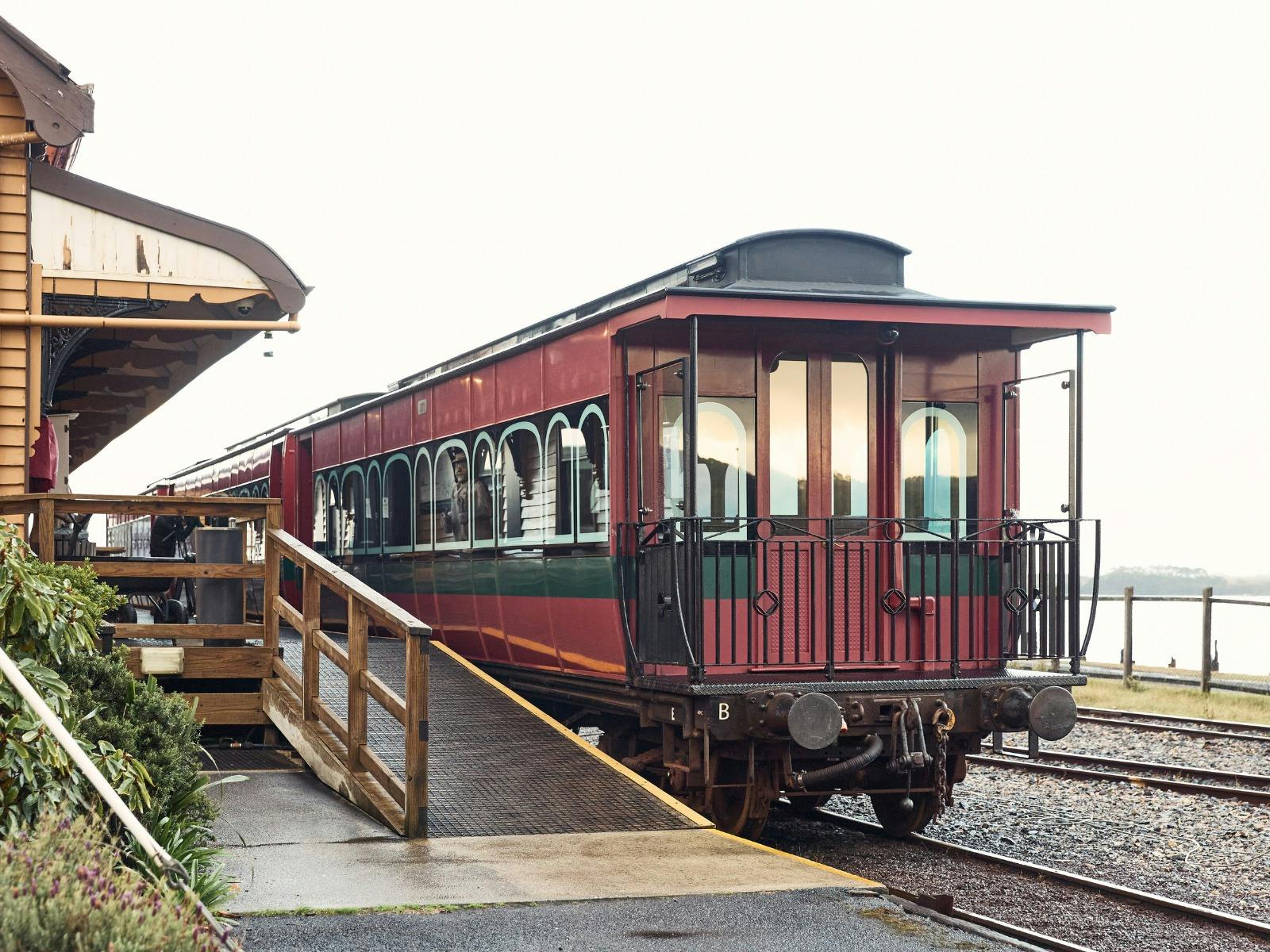 Ready to depart the Strahan Station