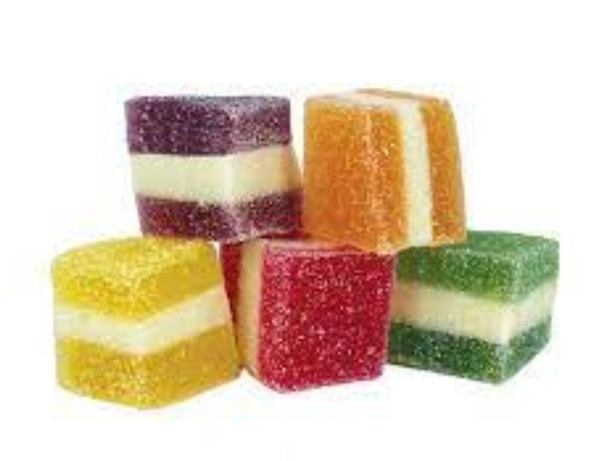 Taste a rainbow of flavours with our sweet, soft Rainbow Jellies T Taste a rainbow of flavours with our sweet, soft Rainbow Jellies T