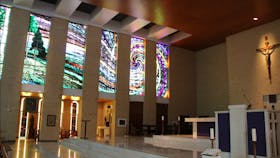 Creation Stained Glass Window