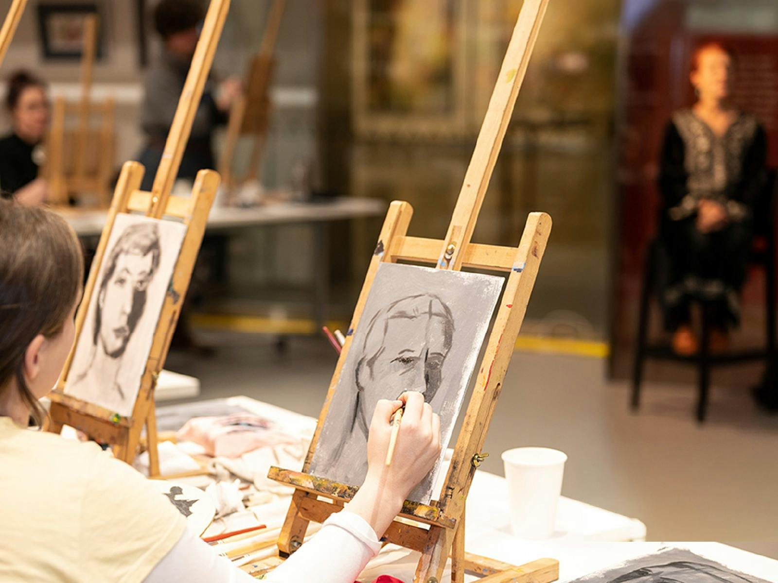 Art workshop at art gallery, museum of art and culture, yapang