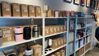 Huski coolers and flutes displayed for stylish entertaining and gifting.