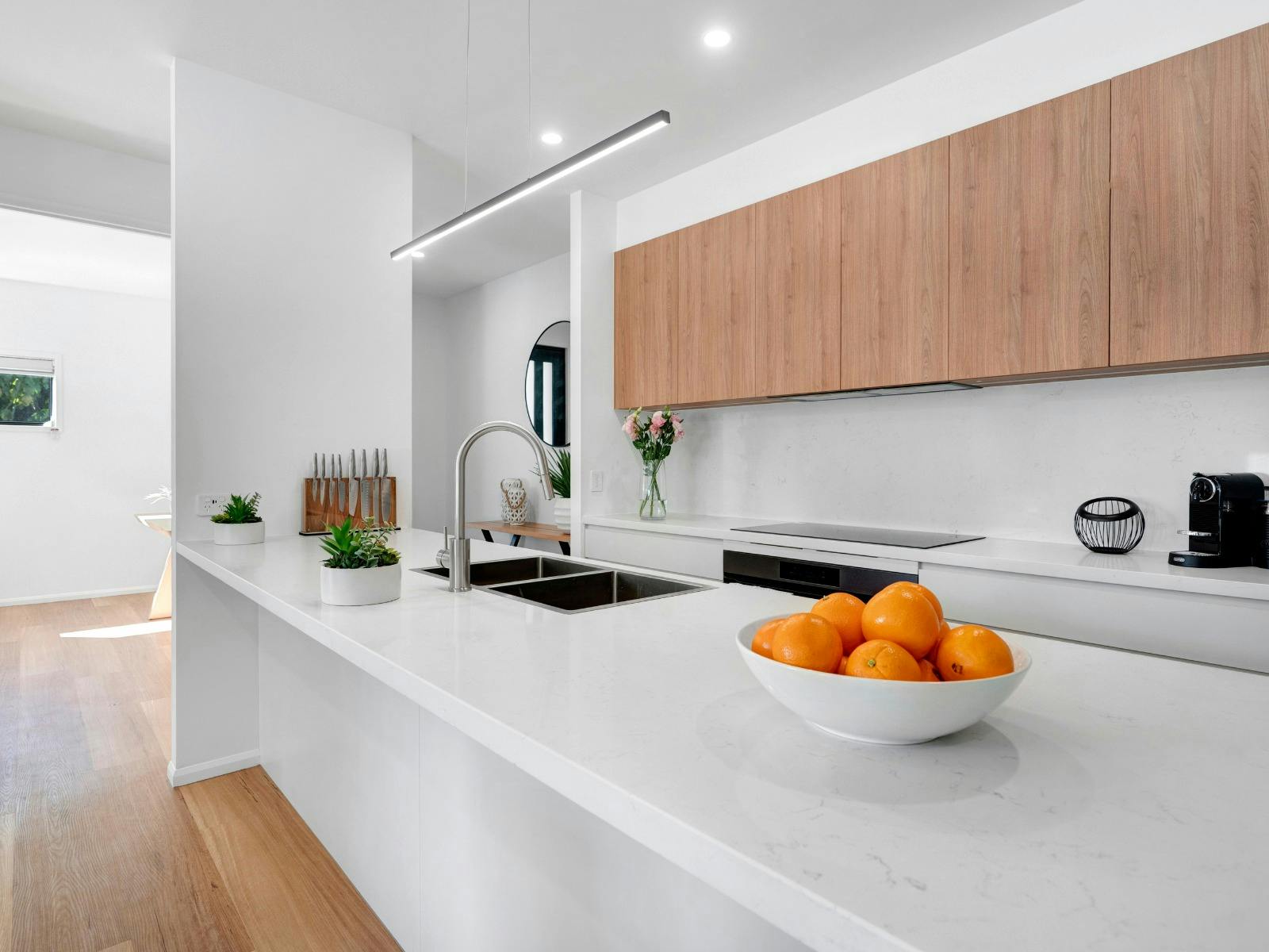 Fully equipped kitchen with walk-in pantry
