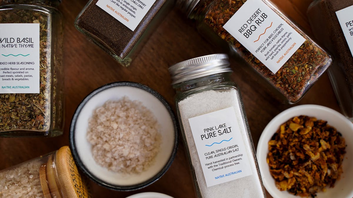 Native Australian ingredients available to buy. Unique menu with our signature retail flavours Qld